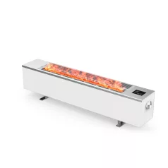   AENO AFH0001S prémium Eco Smart konvekciós fűtőkészülék, 2000 W, távolról vezérelhető, 2 fokozat, lángeffekt, 2 literes tartály, IPS kijelző, fehér