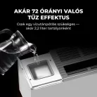 AENO AFH0001S prémium Eco Smart konvekciós fűtőkészülék, 2000 W, távolról vezérelhető, 2 fokozat, lángeffekt, 2 literes tartály, IPS kijelző, fehér