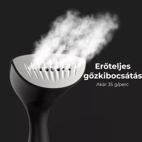 AENO AGS0001 GS1 ruhagőzölő, akkumulátoros, 250ml-es víztartály, 160 °C-os gőz, LED kijelző, 3 üzemmód