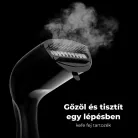 AENO AGS0003 GS3 ruhagőzölő, 160 °C-os gőz, 250 ml-es tartály, 3 üzemmód, LED visszajelzés, automatikus kikapcsolás