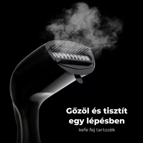 AENO AGS0003 GS3 ruhagőzölő, 160 °C-os gőz, 250 ml-es tartály, 3 üzemmód, LED visszajelzés, automatikus kikapcsolás