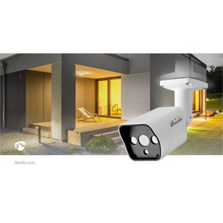 CCTV biztonsági kamera | HD 720p | Éjjellátó: 20 m | Hálózati Áramellátás | 1/4" CMOS | Rálátási szög: 63 ° | Objektív: 3.6 mm | ABS | Fehér / Fekete