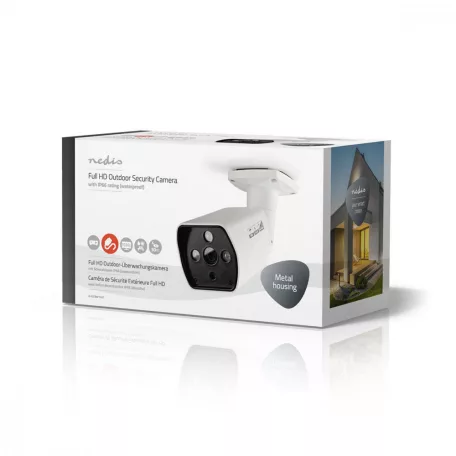 CCTV biztonsági kamera | Full HD 1080p | Éjjellátó: 25 m | Hálózati Áramellátás | 1/3" CMOS | Rálátási szög: 82 ° | Objektív: 3.6 mm | ABS | Fehér / Fekete