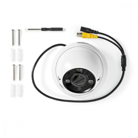 CCTV biztonsági kamera | Full HD 1080p | Éjjellátó: 30 m | Hálózati Áramellátás | 1/3" CMOS | Rálátási szög: 96 ° | Objektív: 2.8 - 12 mm | ABS | Fehér / Fekete