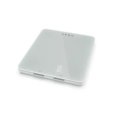 AENO AKS0001S KS1S intelligens konyhai mérleg, max. 8 kg kapacitás, LED kijelző, Bluetooth csatlakozás, edzett üvegfelület