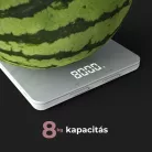 AENO AKS0001S KS1S intelligens konyhai mérleg, max. 8 kg kapacitás, LED kijelző, Bluetooth csatlakozás, edzett üvegfelület