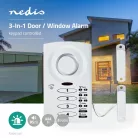 Ajtó Ablak riasztás | Elemes Áramellátás | 3x AAA/LR03 | 85 dB | Fehér