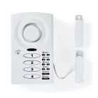 Ajtó Ablak riasztás | Elemes Áramellátás | 3x AAA/LR03 | 85 dB | Fehér