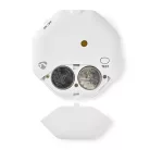 Üvegtörés riasztás | Kiváltva valami által: Rezgés | Elemes Áramellátás | 2x CR2032 | 85 dB | Fehér