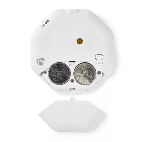 Üvegtörés riasztás | Kiváltva valami által: Rezgés | Elemes Áramellátás | 2x CR2032 | 85 dB | Fehér