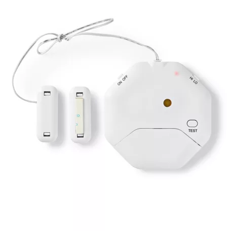 Ajtó Ablak riasztás | Elemes Áramellátás | 2x CR2032 | 85 dB | Fehér