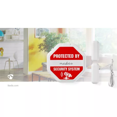 Ajtó Ablak riasztás | Elemes Áramellátás | 2x CR2032 | 85 dB | Fehér