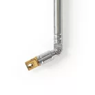 Teleszkóp FM antenna | Passzív | FM | Vételi tartomány: 0-15 km | Fém | Ezüst | 10 db