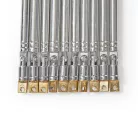 Teleszkóp FM antenna | Passzív | FM | Vételi tartomány: 0-15 km | Fém | Ezüst | 10 db