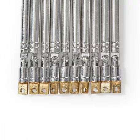 Teleszkóp FM antenna | Passzív | FM | Vételi tartomány: 0-15 km | Fém | Ezüst | 10 db