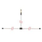 Koaxiális Kábel | IEC (Koax) Dugasz | IEC (Koax) Dugasz | Aranyozott | 50 Ohm | Nem Árnyékolt | 2.00 m | Lapos | PVC | Gun Metal Szürke | Fedődoboz