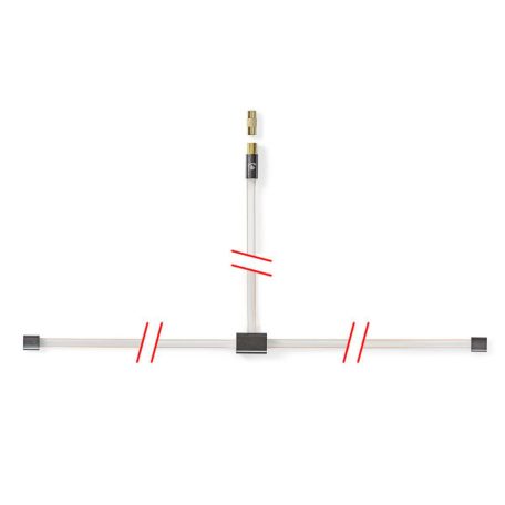 Koaxiális Kábel | IEC (Koax) Dugasz | IEC (Koax) Dugasz | Aranyozott | 50 Ohm | Nem Árnyékolt | 2.00 m | Lapos | PVC | Gun Metal Szürke | Fedődoboz