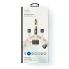 Koaxiális Kábel | IEC (Koax) Dugasz | IEC (Koax) Dugasz | Aranyozott | 50 Ohm | Nem Árnyékolt | 2.00 m | Lapos | PVC | Gun Metal Szürke | Fedődoboz