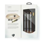 Koaxiális Kábel | IEC (Koax) Dugasz | IEC (Koax) Dugasz | Aranyozott | 50 Ohm | Nem Árnyékolt | 2.00 m | Lapos | PVC | Gun Metal Szürke | Fedődoboz