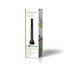 Beltéri Antenna | Aktív | FM / UHF / VHF | Vételi tartomány: 0 - 15 km | LTE800 | Nyereség: 28 dB | ABS | Fekete