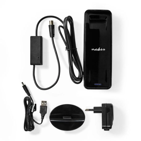 Beltéri Antenna | Aktív | FM / UHF / VHF | Vételi tartomány: 0-15 km | LTE700 | Nyereség: 28 dB | ABS | Fekete