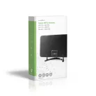 Beltéri Antenna | Aktív | FM / UHF / VHF | Vételi tartomány: 0-25 km | LTE700 | Nyereség: 26 dB | ABS | Fekete