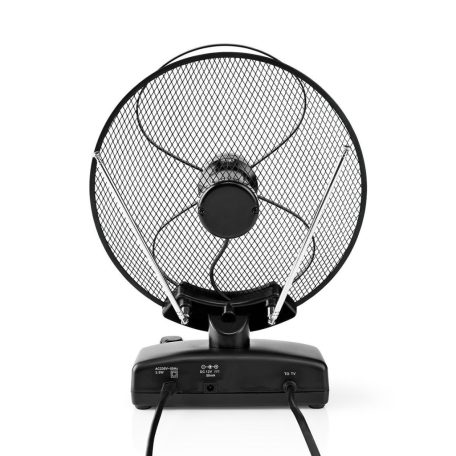 Beltéri Antenna | Aktív | FM / UHF / VHF | Vételi tartomány: 0-25 km | LTE700 | Nyereség: 36 dB | Teljesítmény szabályzás | ABS | Fekete