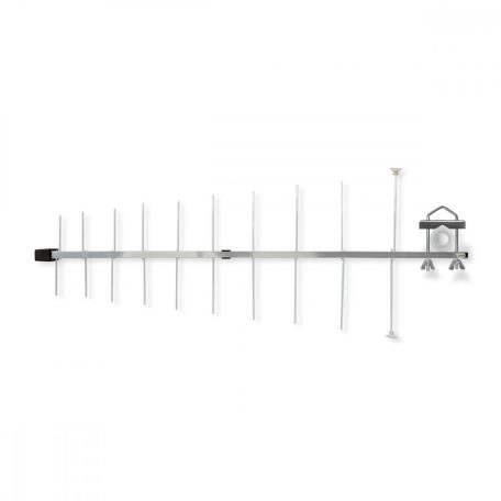 Kültéri antenna | UHF | Vételi tartomány: ≥50 km | LTE700 | Nyereség: 12 dB | 75 Ohm | Antenna hossz: 870 mm | ABS / Alumínium
