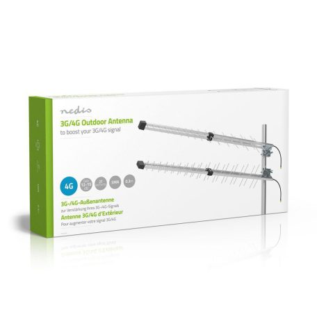 5G / 4G / 3G Antenna | 5G | Kültéri | 698 - 3800 MHz | Nyereség: 15 dB | 0.30 m | Ezüst