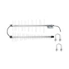 5G / 4G / 3G Antenna | 5G | Kültéri | 698 - 3800 MHz | Nyereség: 15 dB | 0.30 m | Ezüst