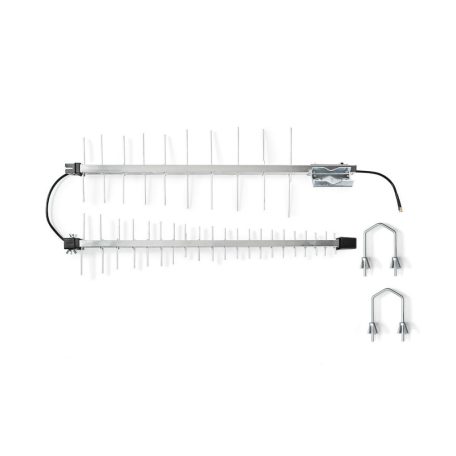 5G / 4G / 3G Antenna | 5G | Kültéri | 698 - 3800 MHz | Nyereség: 15 dB | 0.30 m | Ezüst