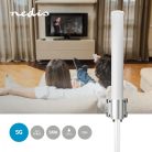 5G / 4G / 3G Antenna | 5G | Kültéri | 698 - 5000 MHz | Nyereség: 6 dB | 7.0 m | Fehér