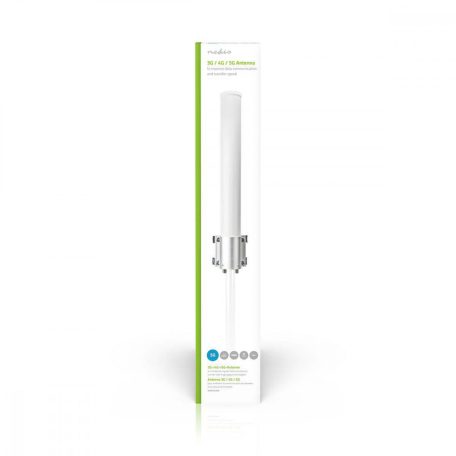 5G / 4G / 3G Antenna | 5G | Kültéri | 698 - 5000 MHz | Nyereség: 6 dB | 7.0 m | Fehér