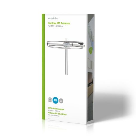 Kültéri antenna | Vételi tartomány: 0-15 km | Nyereség: 4 dB | Alumínium