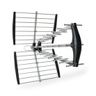 Kültéri antenna | UHF | Vételi tartomány: ≥50 km | LTE700 | Nyereség: 18 dB | 75 Ohm | Antenna hossz: 1060 mm | Alumínium