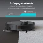 AENO ARC0005S RC5S robotporszívó, 4000 Pa szívóteljesítmény, 2 in 1 portartály, 20 érzékelő és LiDAR, 4 takarítási mód, nedves és száraz tisztítás