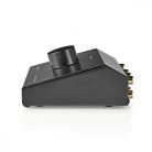 Analóg Audio Kapcsoló | 3-Port port(s) | Csatlakozó bemenet: 3x (2x RCA Aljzat) | Csatlakozó kimenet: 1x (2x RCA Aljzat) | Kézikönyv | Fém | Fekete