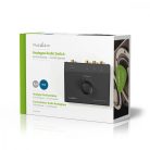 Analóg Audio Kapcsoló | 3-Port port(s) | Csatlakozó bemenet: 3x (2x RCA Aljzat) | Csatlakozó kimenet: 1x (2x RCA Aljzat) | Kézikönyv | Fém | Fekete