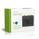 Analóg Audio Kapcsoló | 3-Port port(s) | Csatlakozó bemenet: 3x (2x RCA Aljzat) | Csatlakozó kimenet: 1x (2x RCA Aljzat) | Kézikönyv | Fém | Fekete