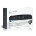 Hangszóró Vezérlő doboz | 4-Port port(s) | Csatlakozó Csavarok | Hangsugárzó Impedanciája: 4-16 Ohm | Maximális terhelés csatornánként: 200 W | Alumínium | Fekete