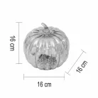 HOME ATM13 üveg tök dekoráció, 16 cm, 15 db melegfehér micro LED, időzítő, elemes tápellátás, beltéri kivitel