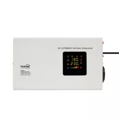   HOME AVR2000S feszültségstabilizátor, 2000VA, automatikus működés, vékony kivitel, falra szerelhető, színes digitális kijelző, teljeskörű meghibásodás elleni védelem