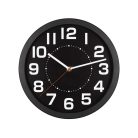 Home AWC250BK fali óra, üveg előlap, kontrasztos, jól leolvasható számlap, 1xAA elem tápellátás, átmérő 250mm