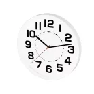 Home AWC250WH fali óra, üveg előlap, kontrasztos, jól leolvasható számlap, 1xAA elem tápellátás, átmérő 250mm