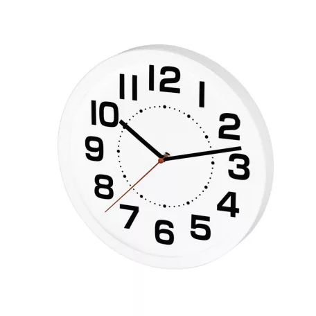 Home AWC250WH fali óra, üveg előlap, kontrasztos, jól leolvasható számlap, 1xAA elem tápellátás, átmérő 250mm