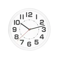   Home AWC250WH fali óra, üveg előlap, kontrasztos, jól leolvasható számlap, 1xAA elem tápellátás, átmérő 250mm