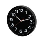 Home AWC300BK fali óra, üveg előlap, kontrasztos, jól leolvasható számlap, 1xAA elem tápellátás, átmérő 300mm