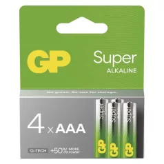 GP Super Alkáli elem AAA 4db