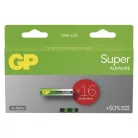 GP Super Alkáli elem AAA 16db