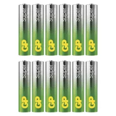 GP Super Alkáli elem AAA 12db/fólia, display box